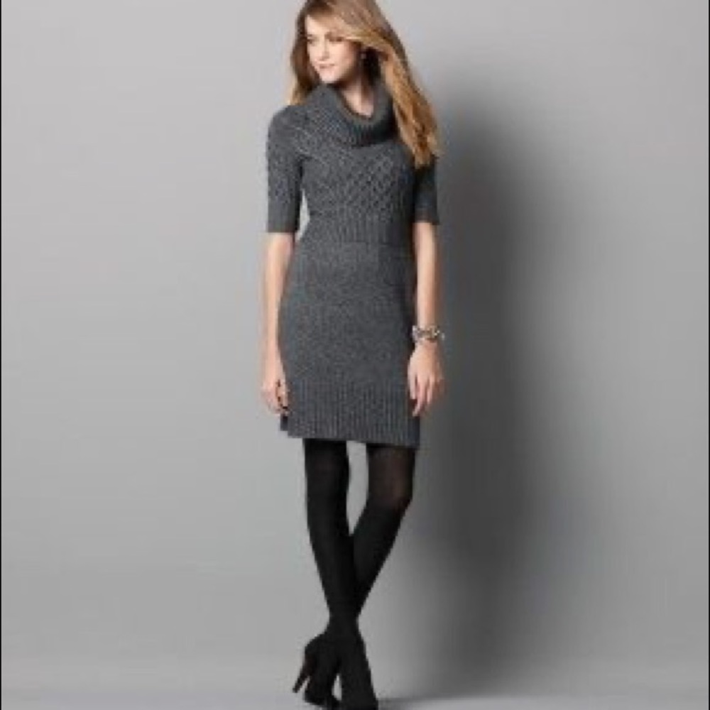 Loft Gray Sweater Dress